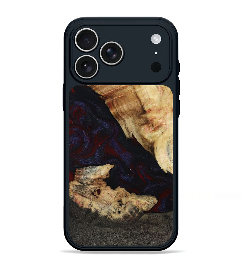 iPhone 17 Pro Max Wood Phone Case - Kannon (Red, 807019)