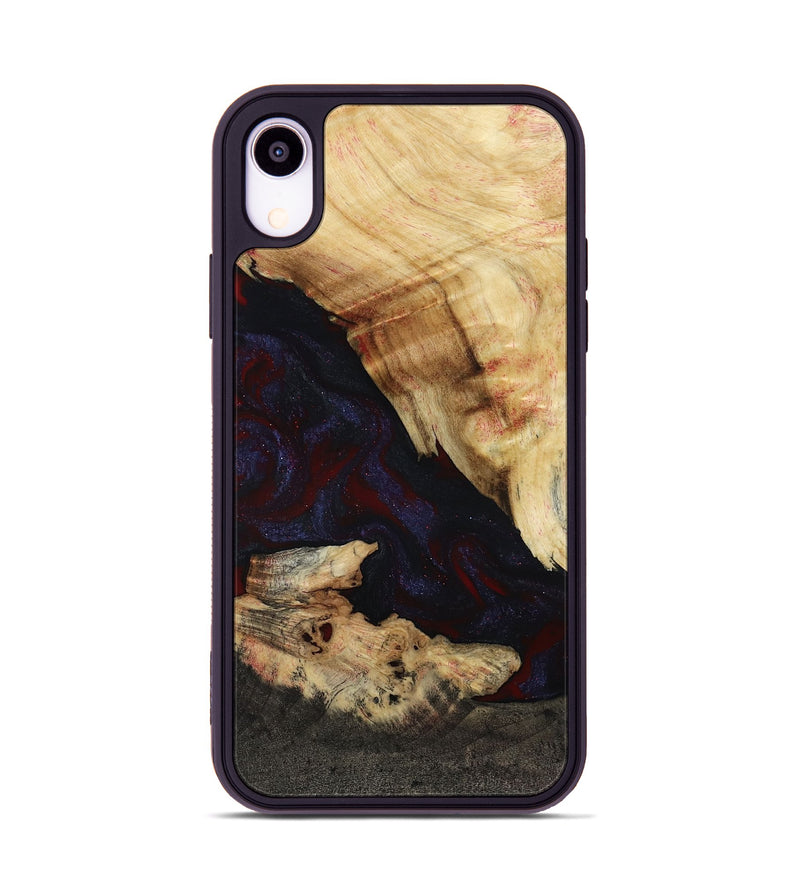 iPhone Xr Wood Phone Case - Kannon (Red, 807019)