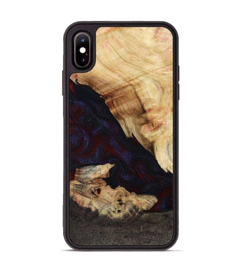 iPhone Xs Max Wood Phone Case - Kannon (Red, 807019)