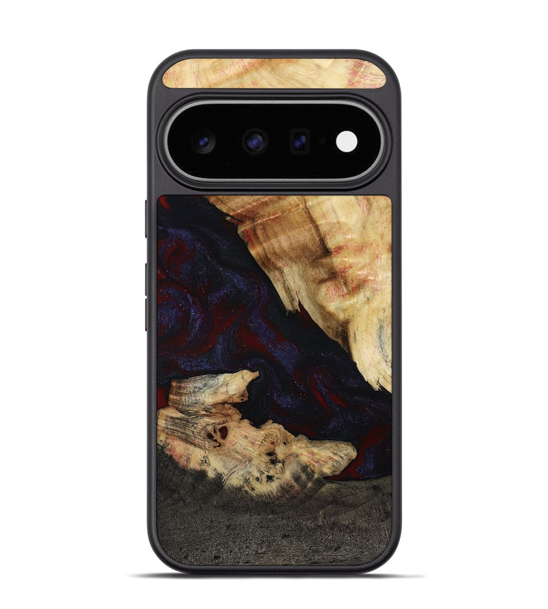 Pixel 11 Pro Wood Phone Case - Kannon (Red, 807019)