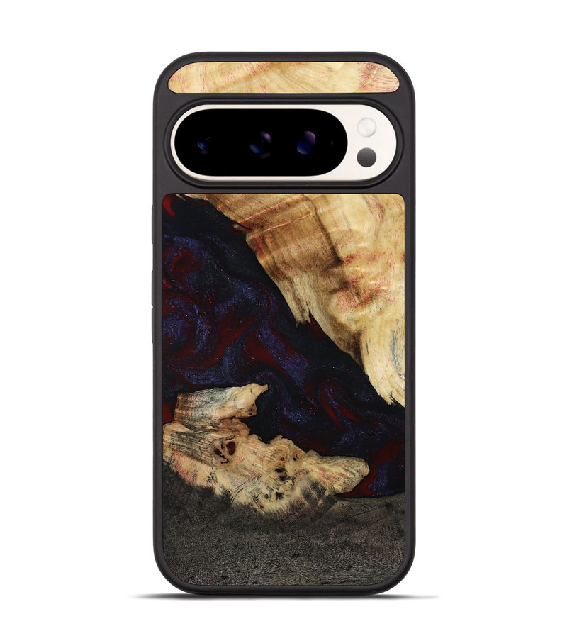 Pixel 9 Pro Wood Phone Case - Kannon (Red, 807019)