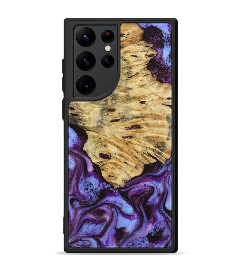 Galaxy S22 Ultra Wood Phone Case - Jeremie (Purple, 807022)