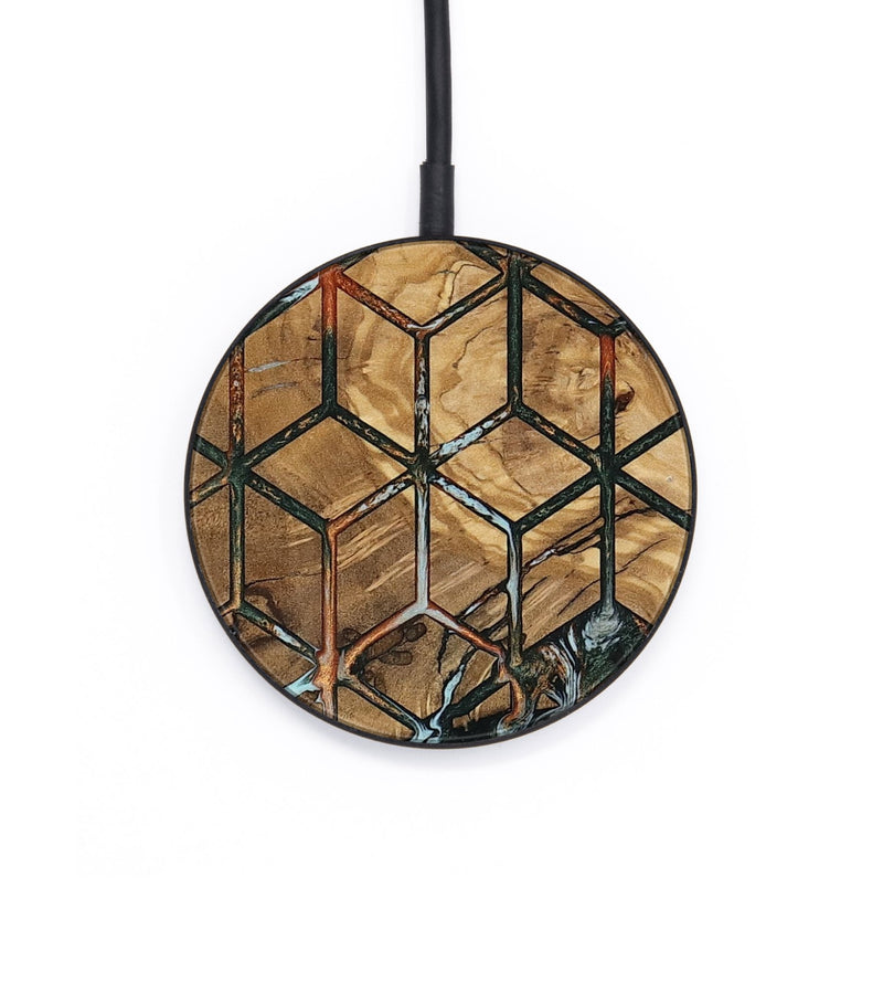 Circle Wood Wireless Charger - Kadeem (Pattern, 807062)