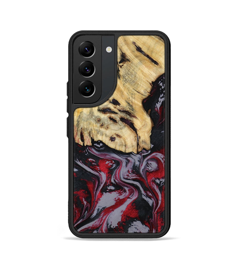 Galaxy S22 Wood Phone Case - Leila (Red, 807093)