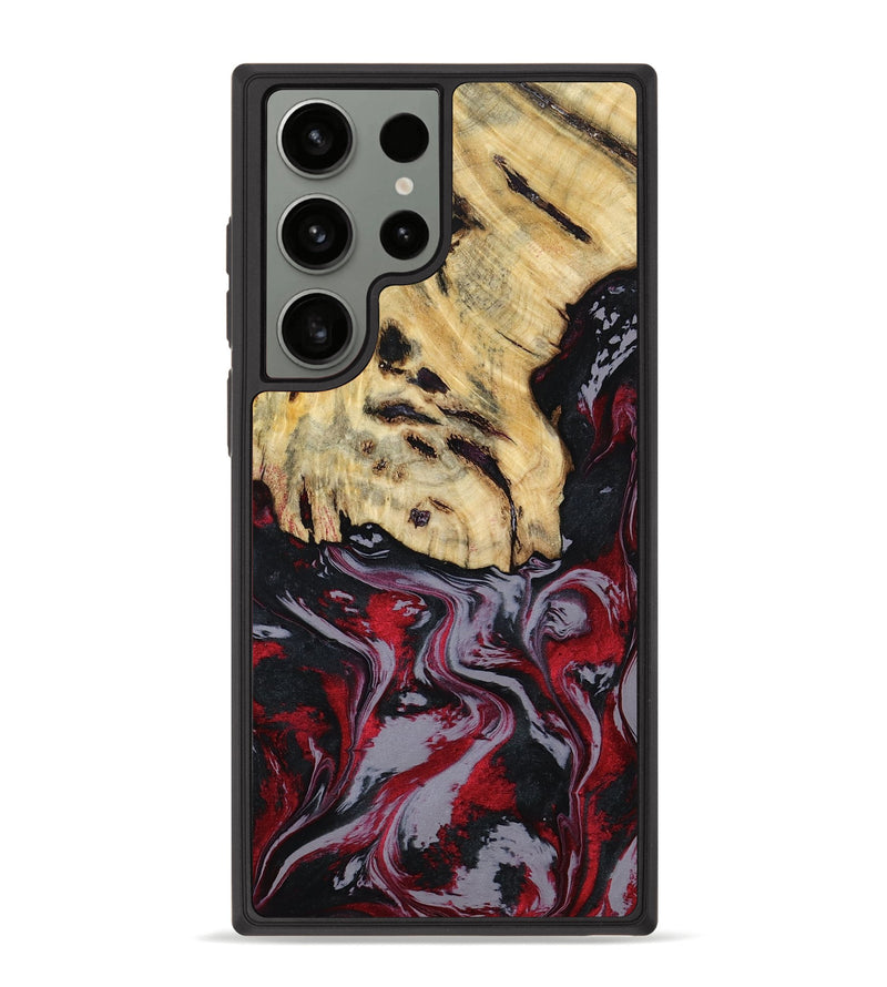 Galaxy S23 Ultra Wood Phone Case - Leila (Red, 807093)