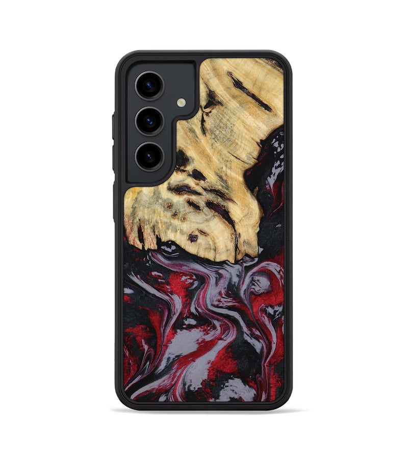 Galaxy S24 Wood Phone Case - Leila (Red, 807093)