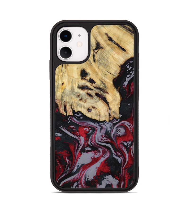 iPhone 11 Wood Phone Case - Leila (Red, 807093)