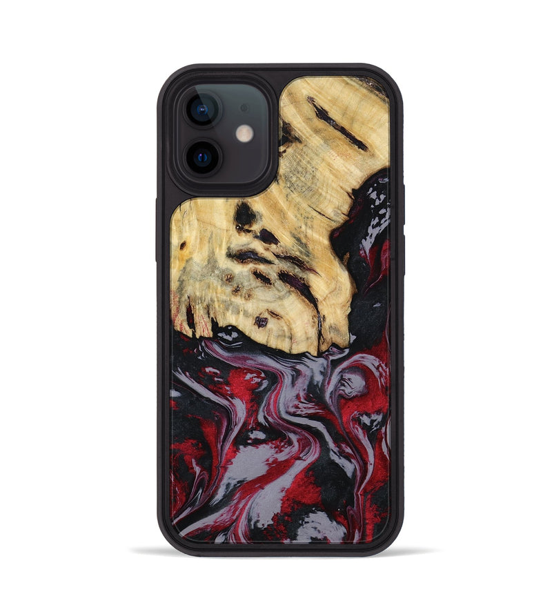 iPhone 12 Wood Phone Case - Leila (Red, 807093)