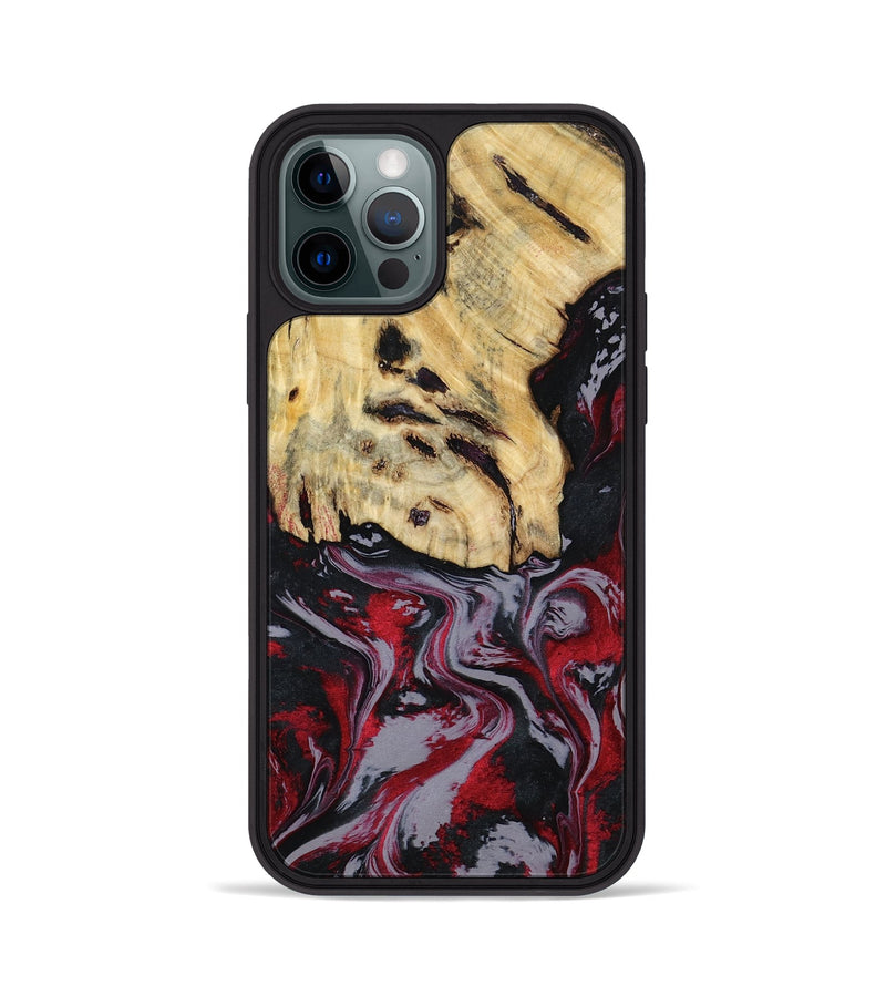 iPhone 12 Pro Wood Phone Case - Leila (Red, 807093)