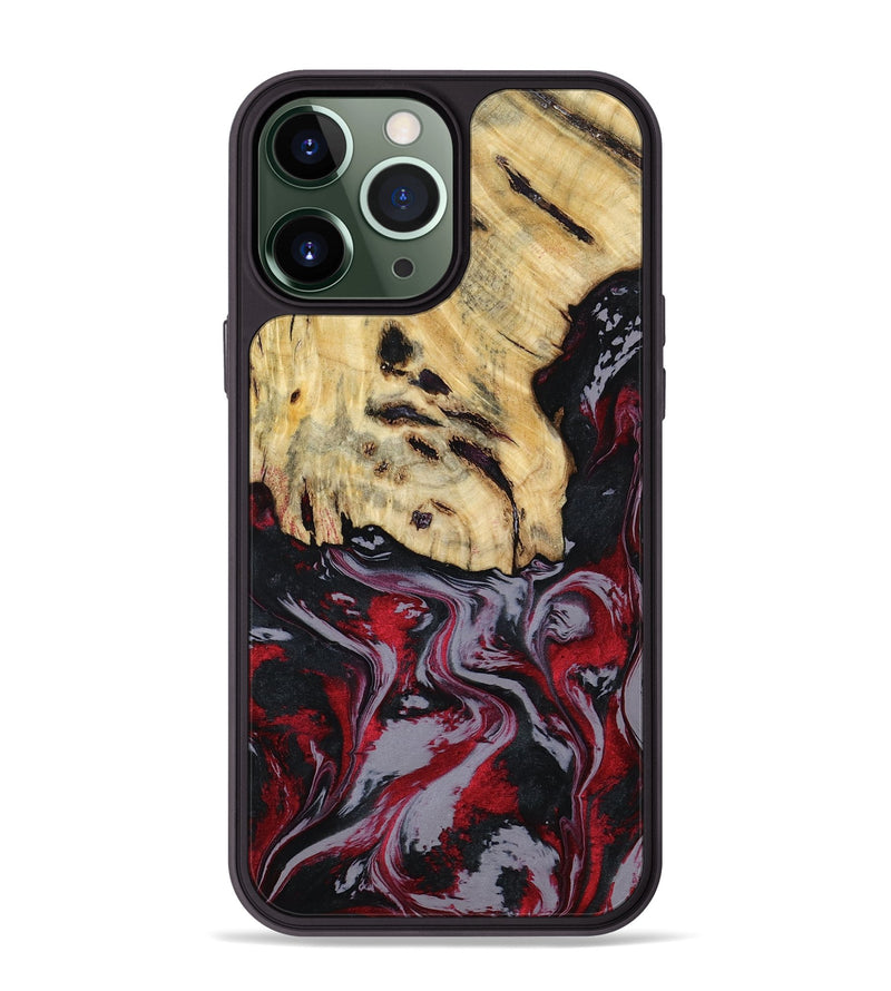 iPhone 13 Pro Max Wood Phone Case - Leila (Red, 807093)