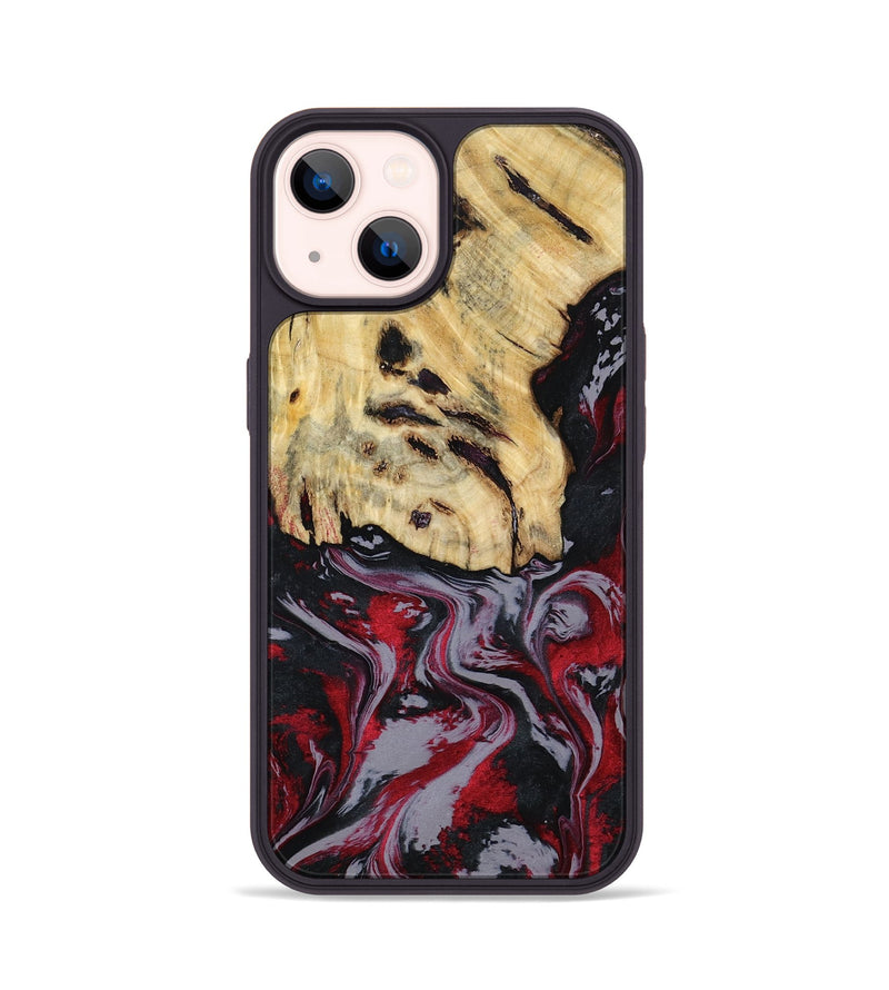 iPhone 14 Wood Phone Case - Leila (Red, 807093)