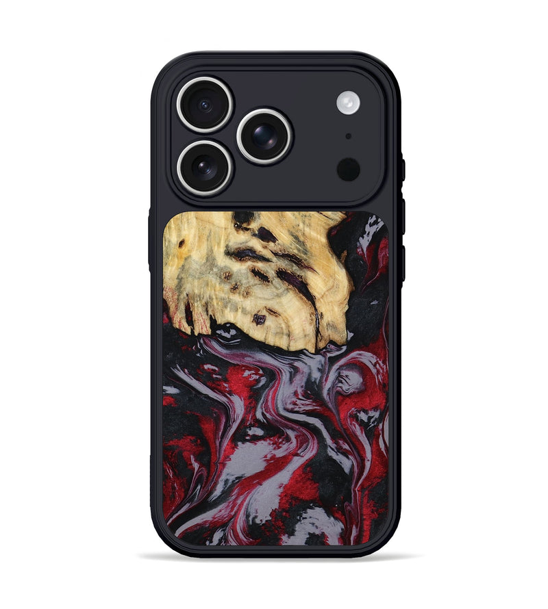 iPhone 17 Pro Wood Phone Case - Leila (Red, 807093)