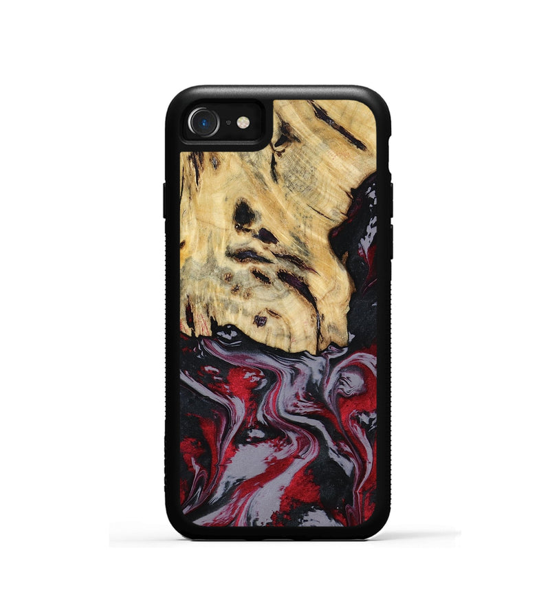 iPhone SE Wood Phone Case - Leila (Red, 807093)