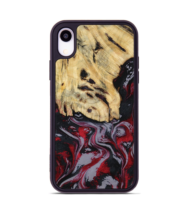 iPhone Xr Wood Phone Case - Leila (Red, 807093)