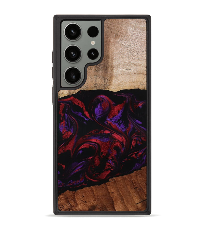 Galaxy S23 Ultra Wood Phone Case - Agustin (Red, 807094)