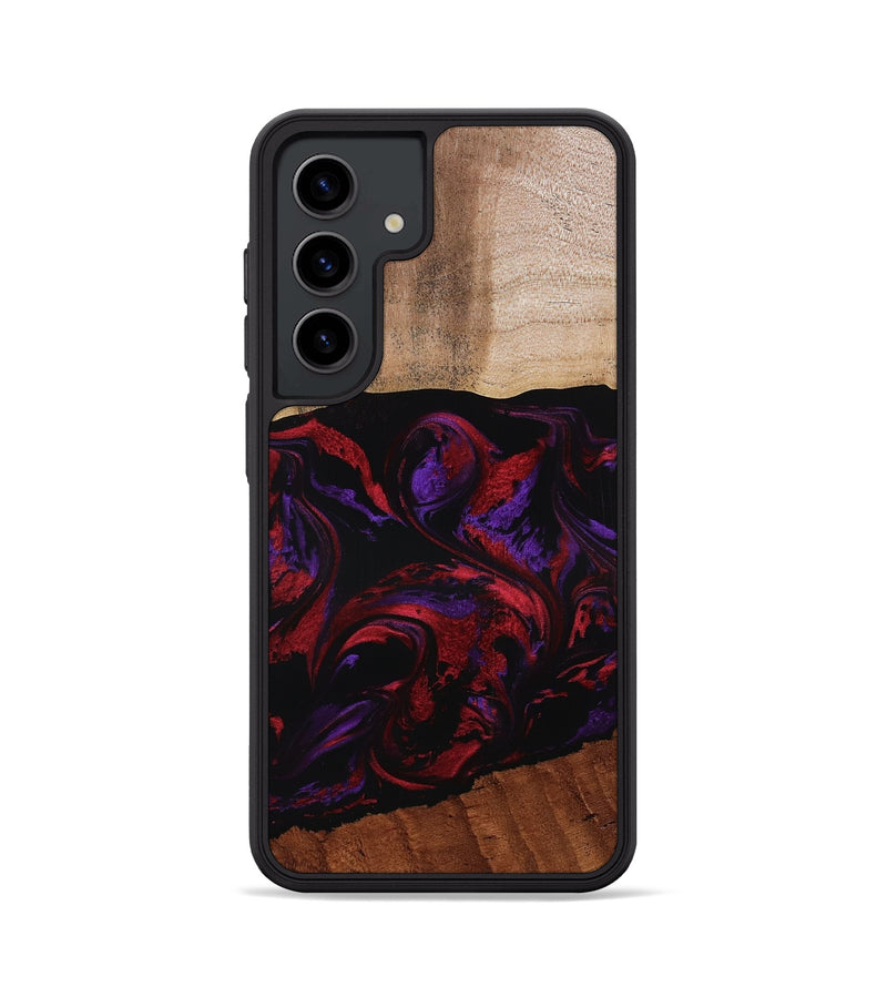 Galaxy S24 Wood Phone Case - Agustin (Red, 807094)