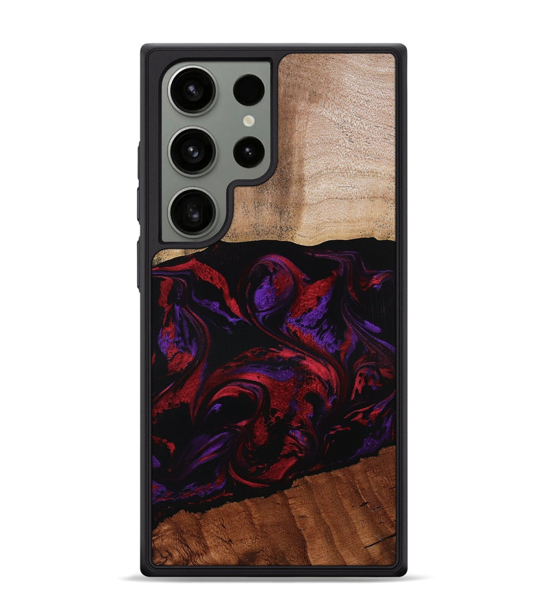 Galaxy S24 Ultra Wood Phone Case - Agustin (Red, 807094)