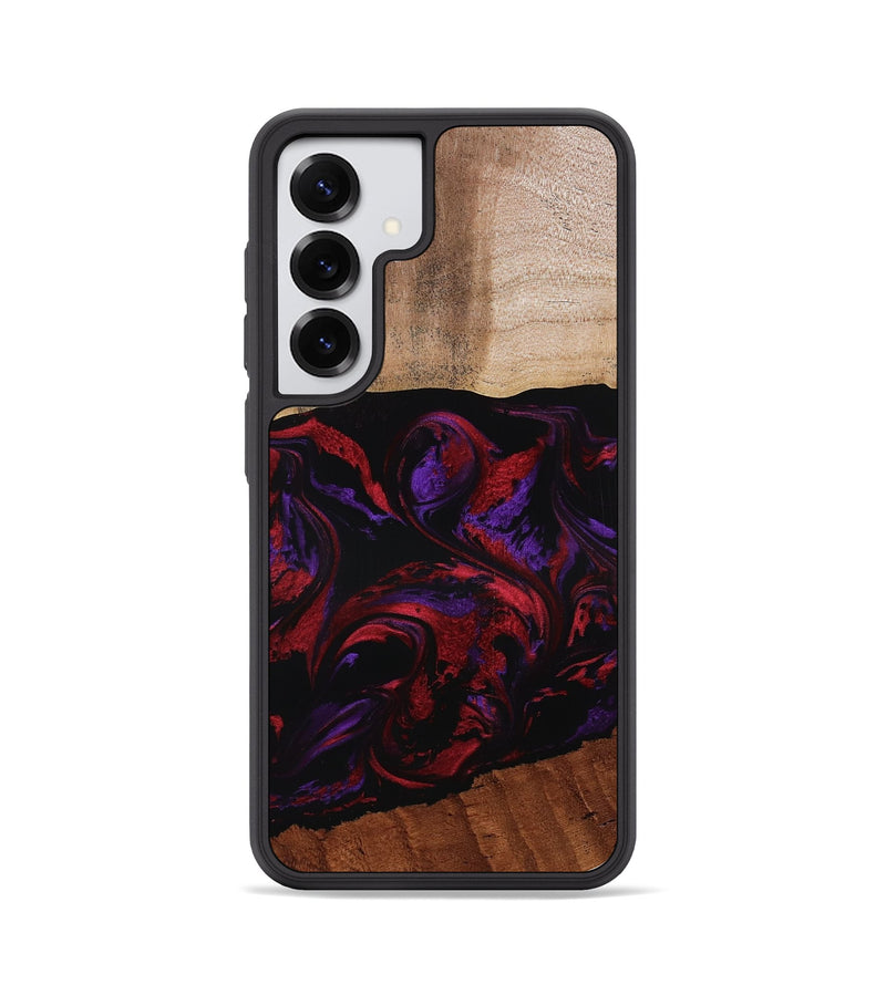 Galaxy S25 Wood Phone Case - Agustin (Red, 807094)