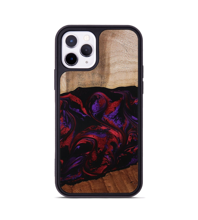 iPhone 11 Pro Wood Phone Case - Agustin (Red, 807094)