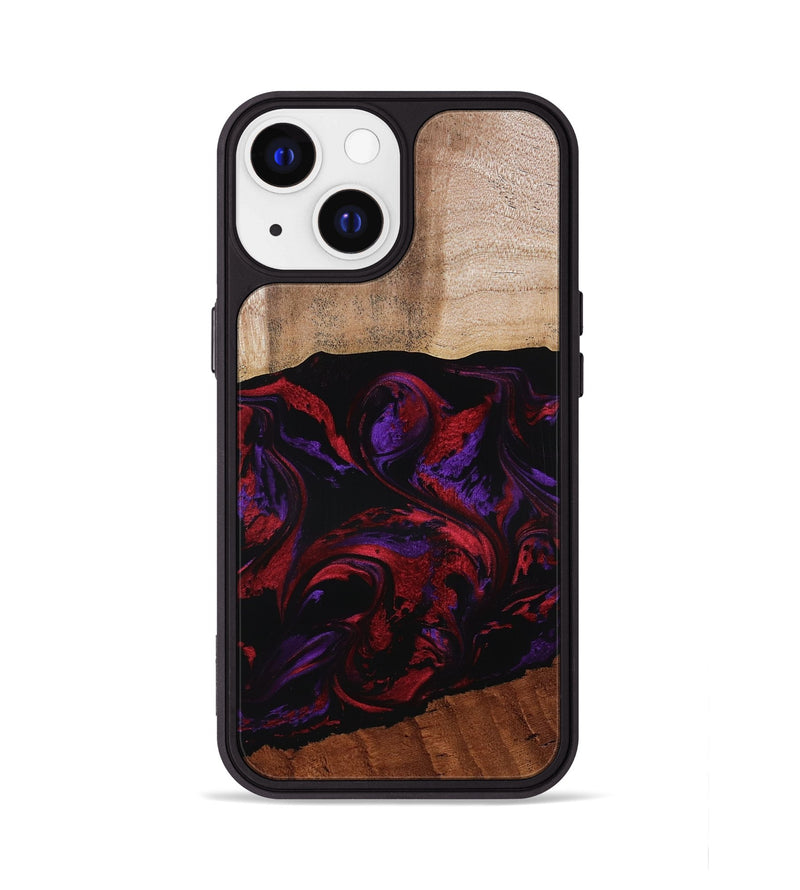 iPhone 13 Wood Phone Case - Agustin (Red, 807094)