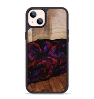iPhone 14 Plus Wood Phone Case - Agustin (Red, 807094)