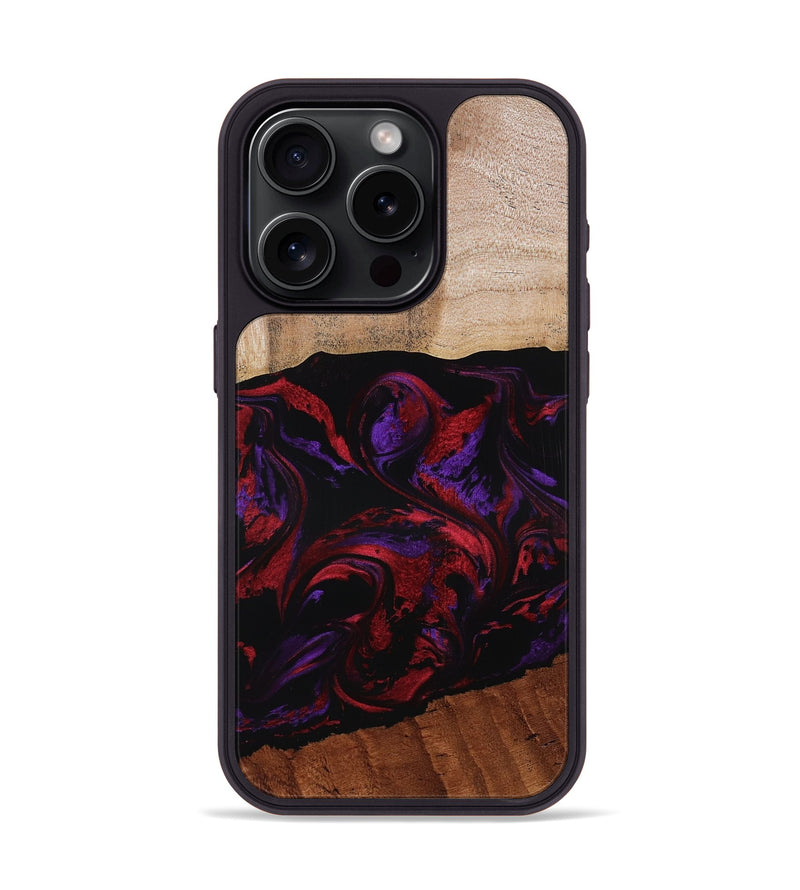 iPhone 15 Pro Wood Phone Case - Agustin (Red, 807094)