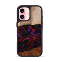 iPhone 16 Wood Phone Case - Agustin (Red, 807094)