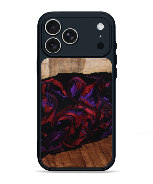 iPhone 17 Pro Max Wood Phone Case - Agustin (Red, 807094)