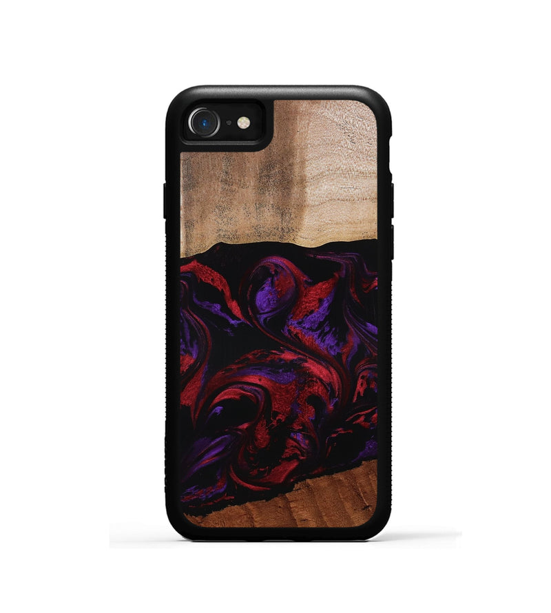 iPhone SE Wood Phone Case - Agustin (Red, 807094)