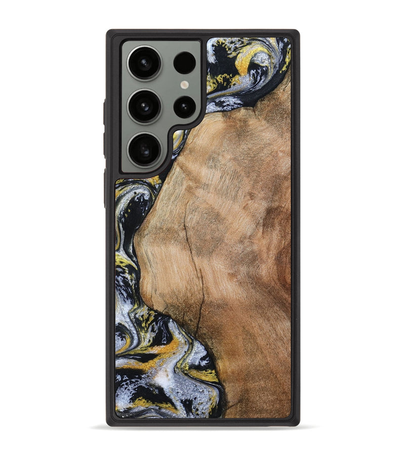Galaxy S23 Ultra Wood Phone Case - Daquan (Black & White, 807106)