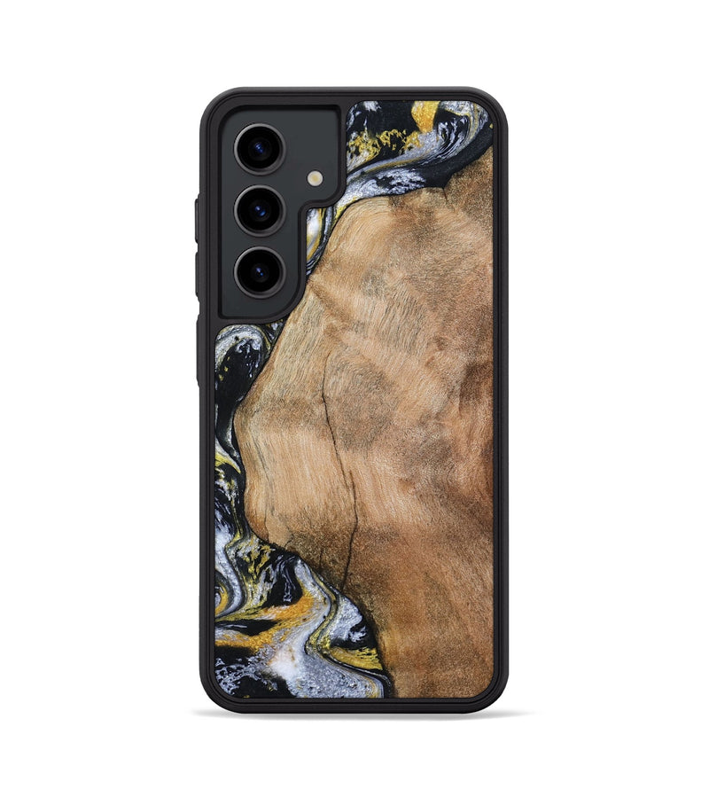 Galaxy S24 Wood Phone Case - Daquan (Black & White, 807106)