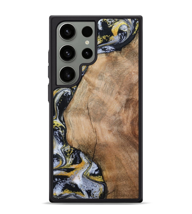 Galaxy S24 Ultra Wood Phone Case - Daquan (Black & White, 807106)