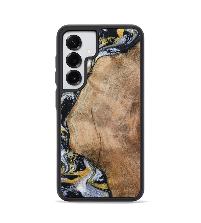 Galaxy S25 Wood Phone Case - Daquan (Black & White, 807106)