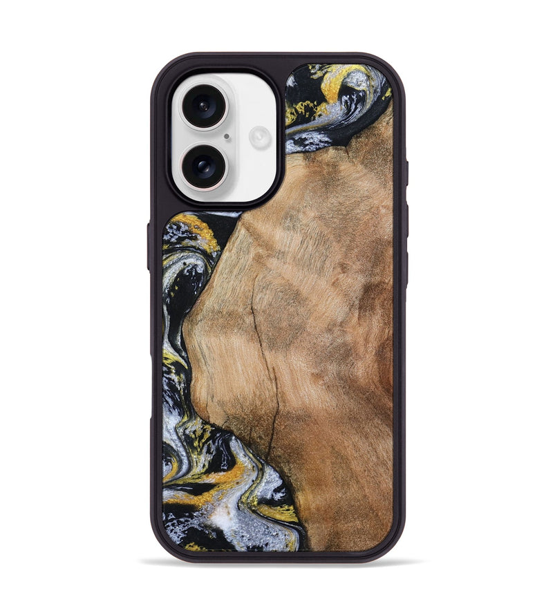iPhone 17 Wood Phone Case - Daquan (Black & White, 807106)