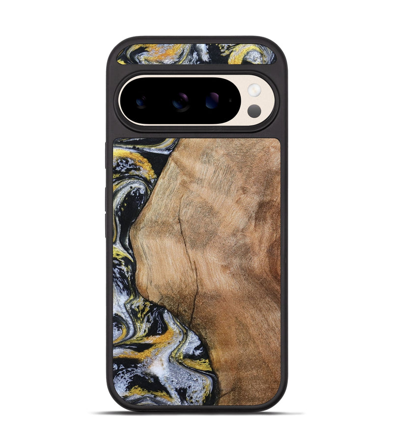 Pixel 10 Pro Wood Phone Case - Daquan (Black & White, 807106)
