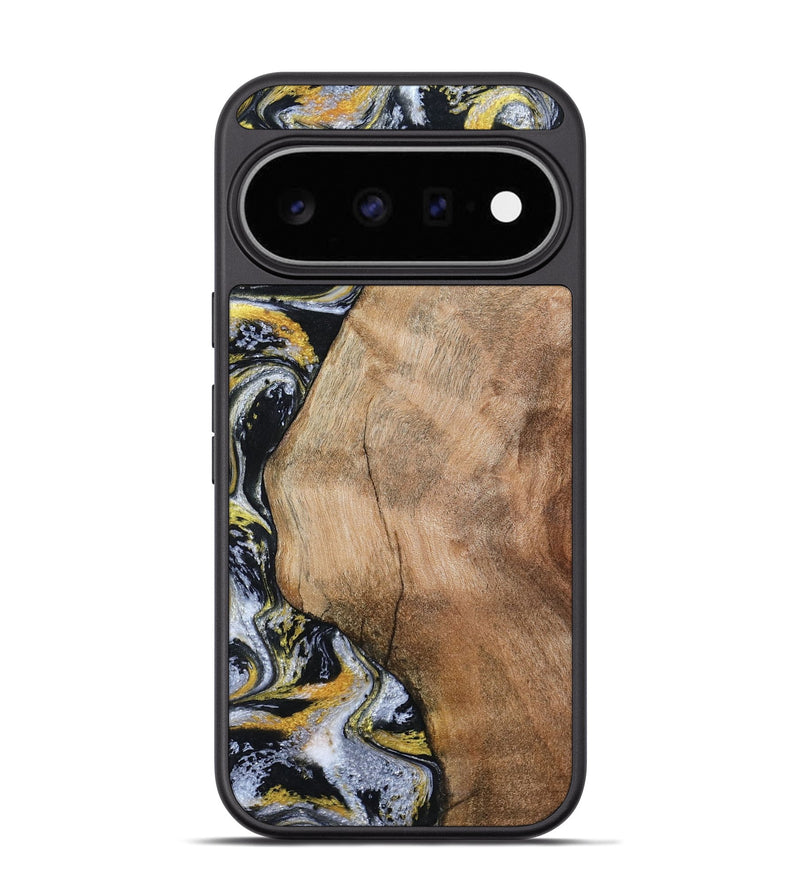 Pixel 11 Pro Wood Phone Case - Daquan (Black & White, 807106)