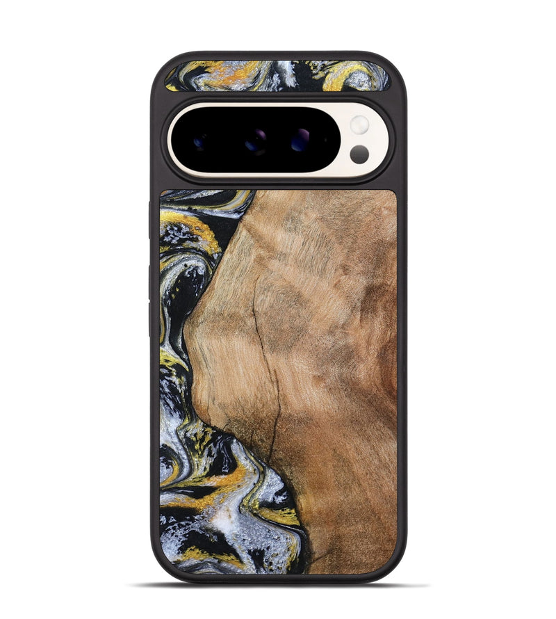 Pixel 9 Wood Phone Case - Daquan (Black & White, 807106)