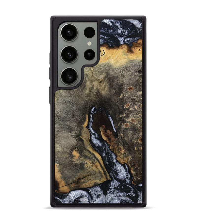 Galaxy S24 Ultra Wood Phone Case - Bertha (Black & White, 807107)