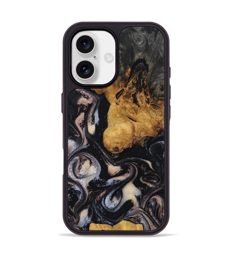 iPhone 17 Wood Phone Case - Justin (Black & White, 807110)