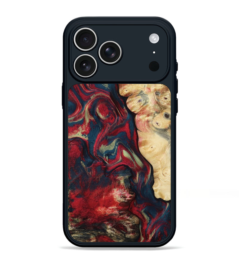 iPhone 17 Pro Max Wood Phone Case - Latonia (Red, 807123)