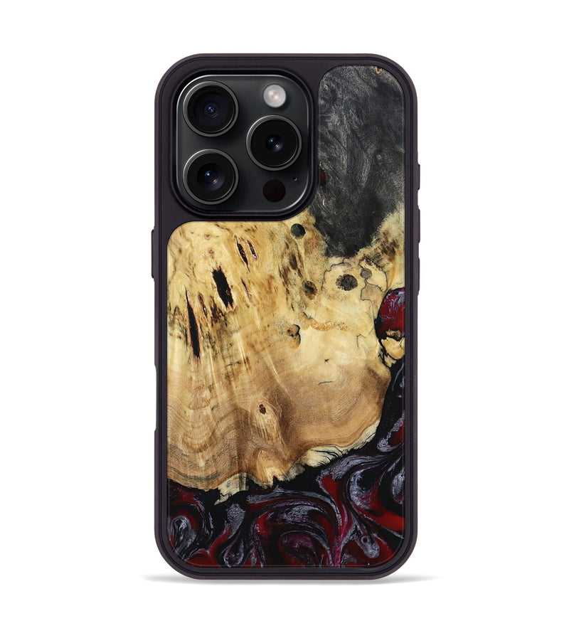 iPhone 16 Pro Wood Phone Case - Verne (Red, 807125)