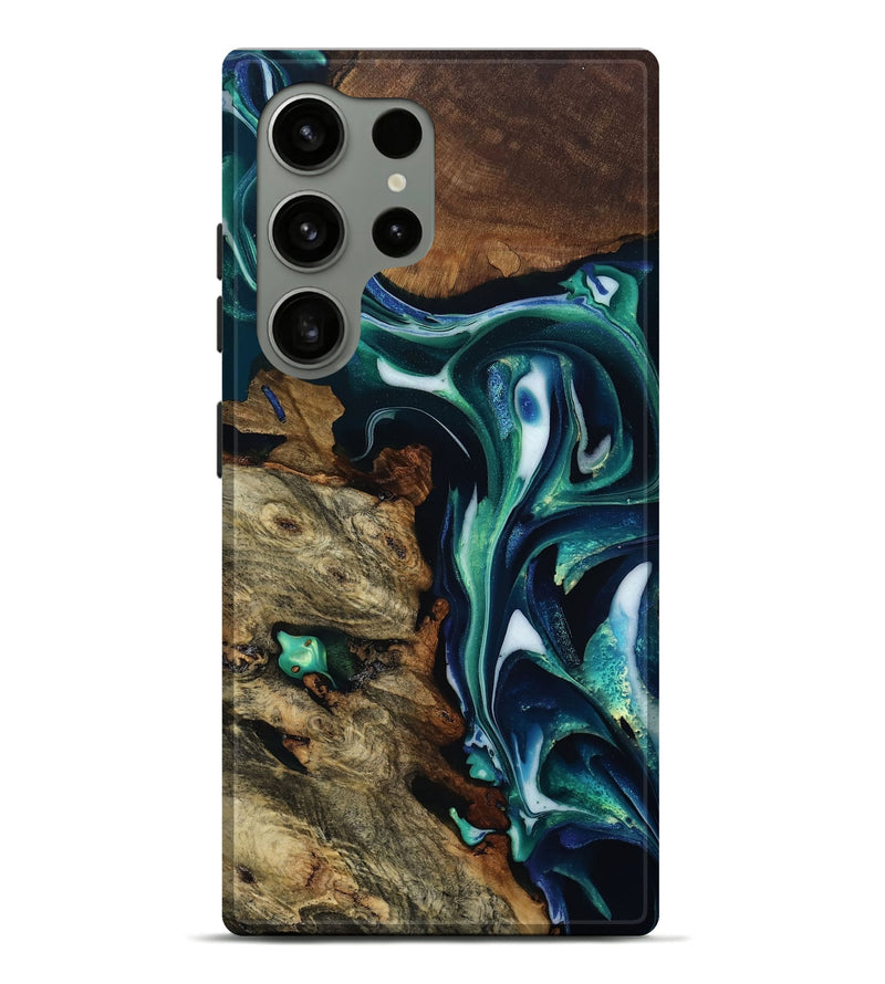 Galaxy S24 Ultra Wood Live Edge Phone Case - Susana (Green, 807129)