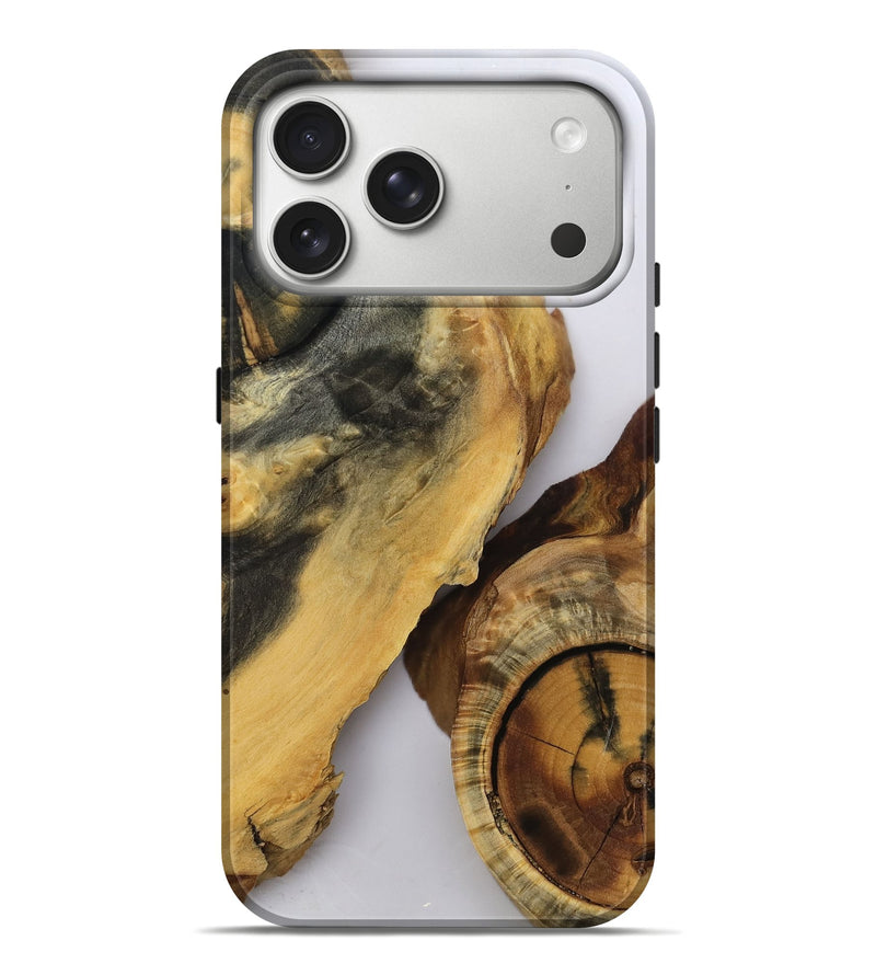 iPhone 17 Pro Max Wood Live Edge Phone Case - Huxley (Clear, 807136)