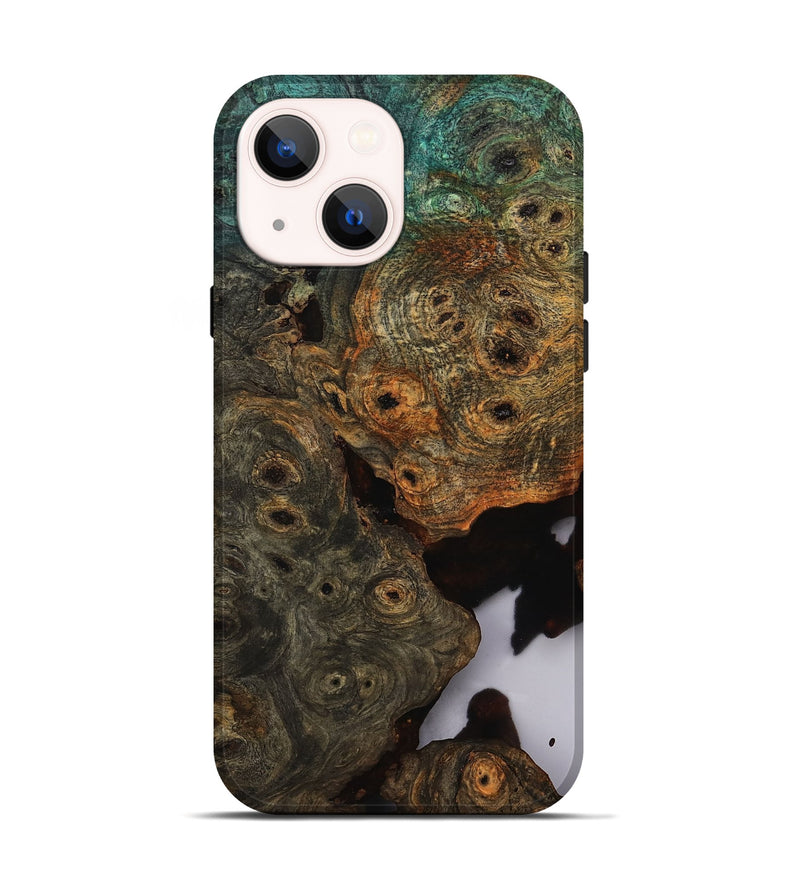 iPhone 14 Wood Live Edge Phone Case - Brendan (Clear, 807137)