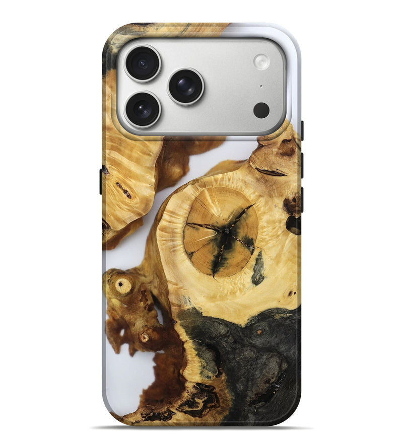 iPhone 17 Pro Max Wood Live Edge Phone Case - Kaizen (Clear, 807140)