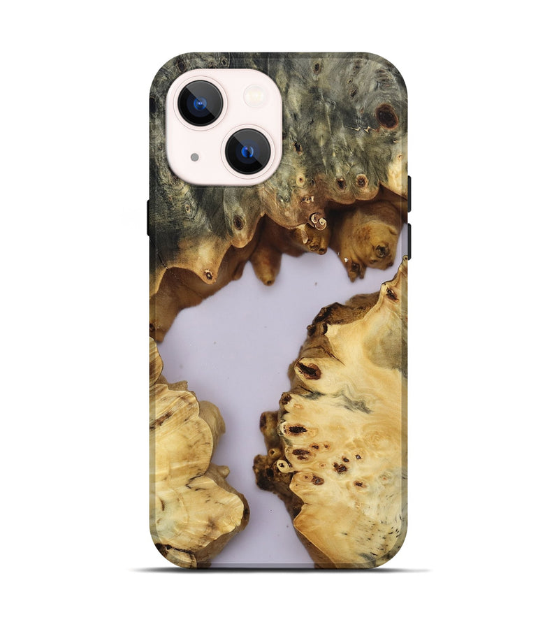 iPhone 14 Wood Live Edge Phone Case - Chase (Clear, 807156)