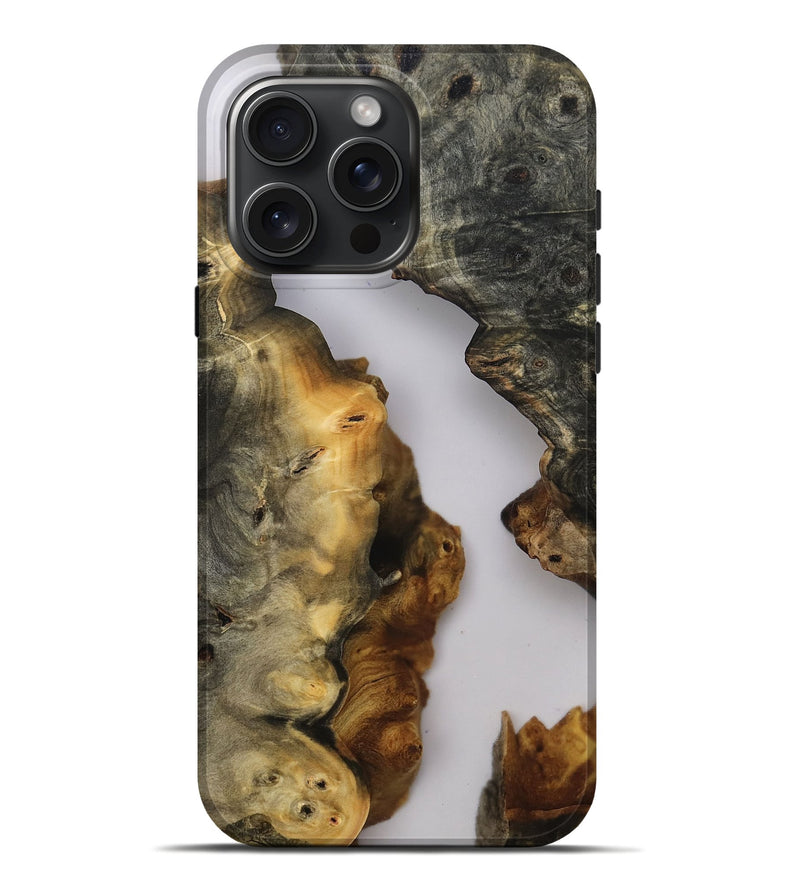 iPhone 16 Pro Max Wood Live Edge Phone Case - Dalia (Clear, 807164)