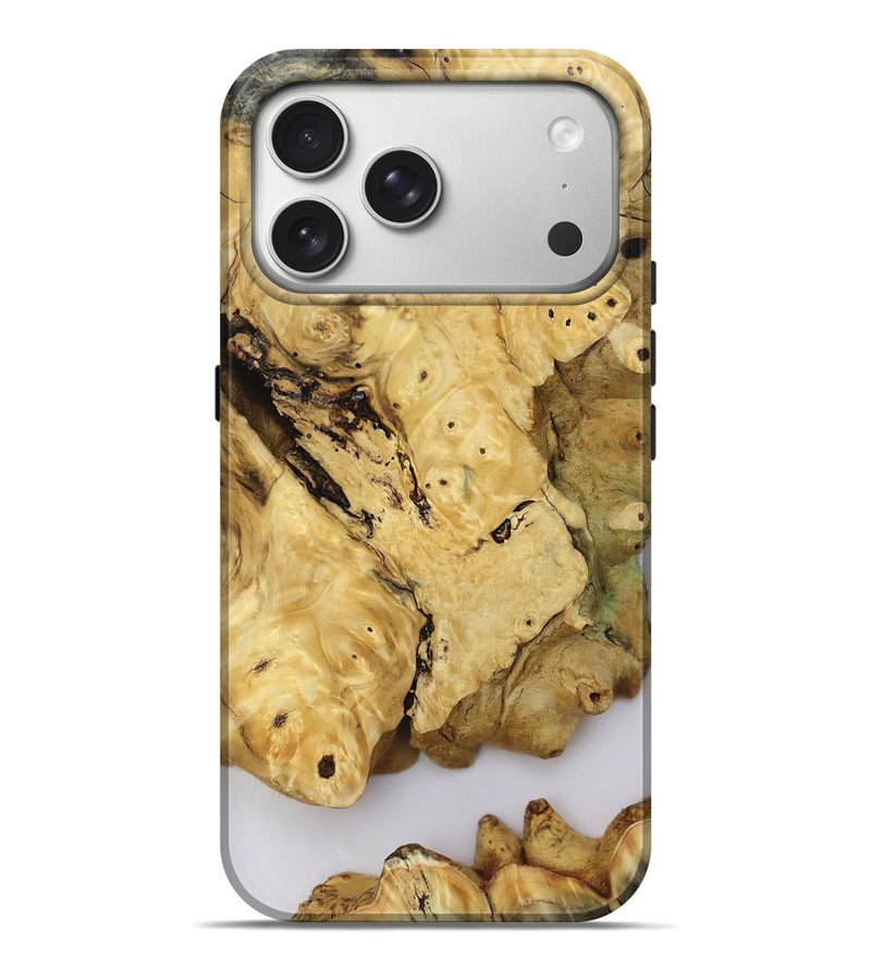 iPhone 17 Pro Max Wood Live Edge Phone Case - Cicely (Clear, 807170)