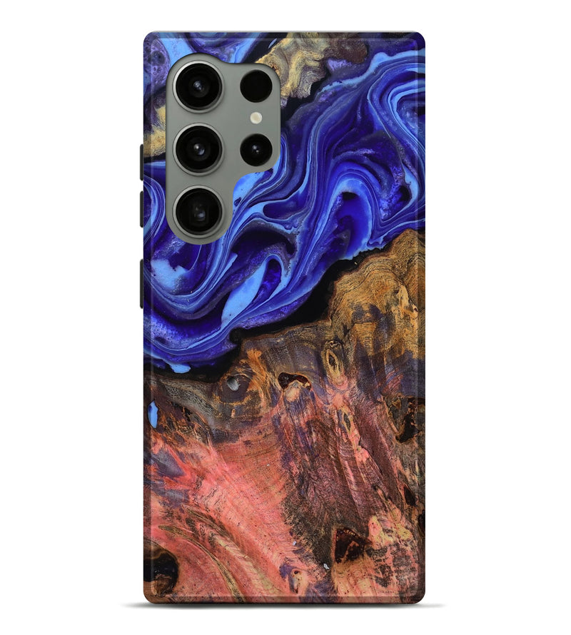 Galaxy S24 Ultra Wood Live Edge Phone Case - Booker (Blue, 807178)