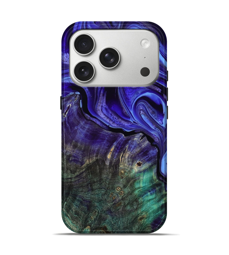 iPhone 17 Pro Wood Live Edge Phone Case - Kennith (Purple, 807183)